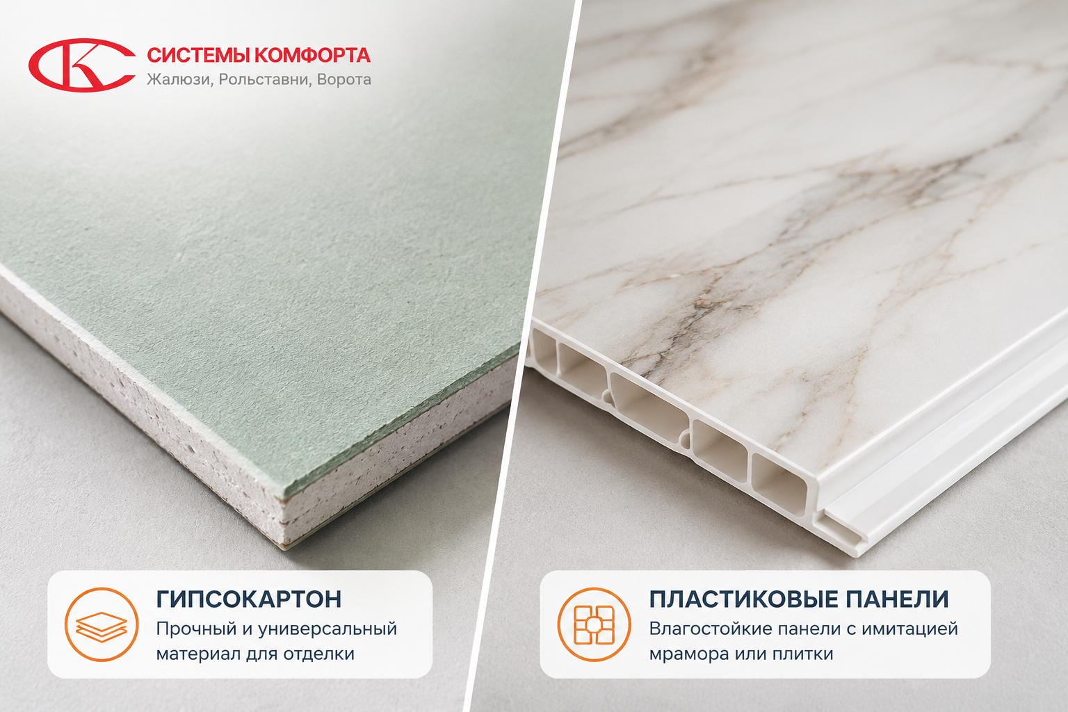 Материалы для маскировки труб — гипсокартон и пластиковые панели